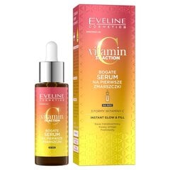 Sejas serums Eveline Vitamin C 3X Action, 30 ml цена и информация | Сыворотки для лица, масла | 220.lv