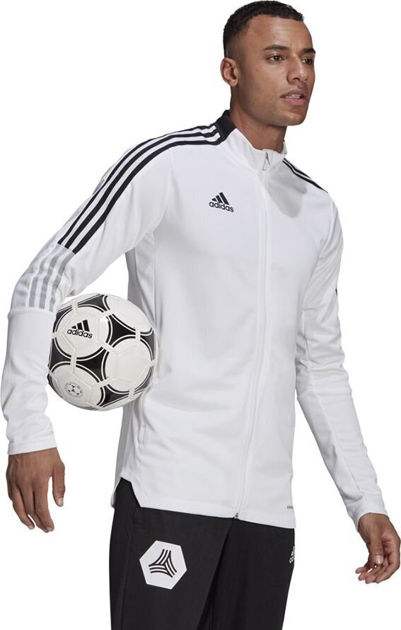 Sporta jaka Adidas Tiro 21, balta cena un informācija | Futbola formas un citas preces | 220.lv