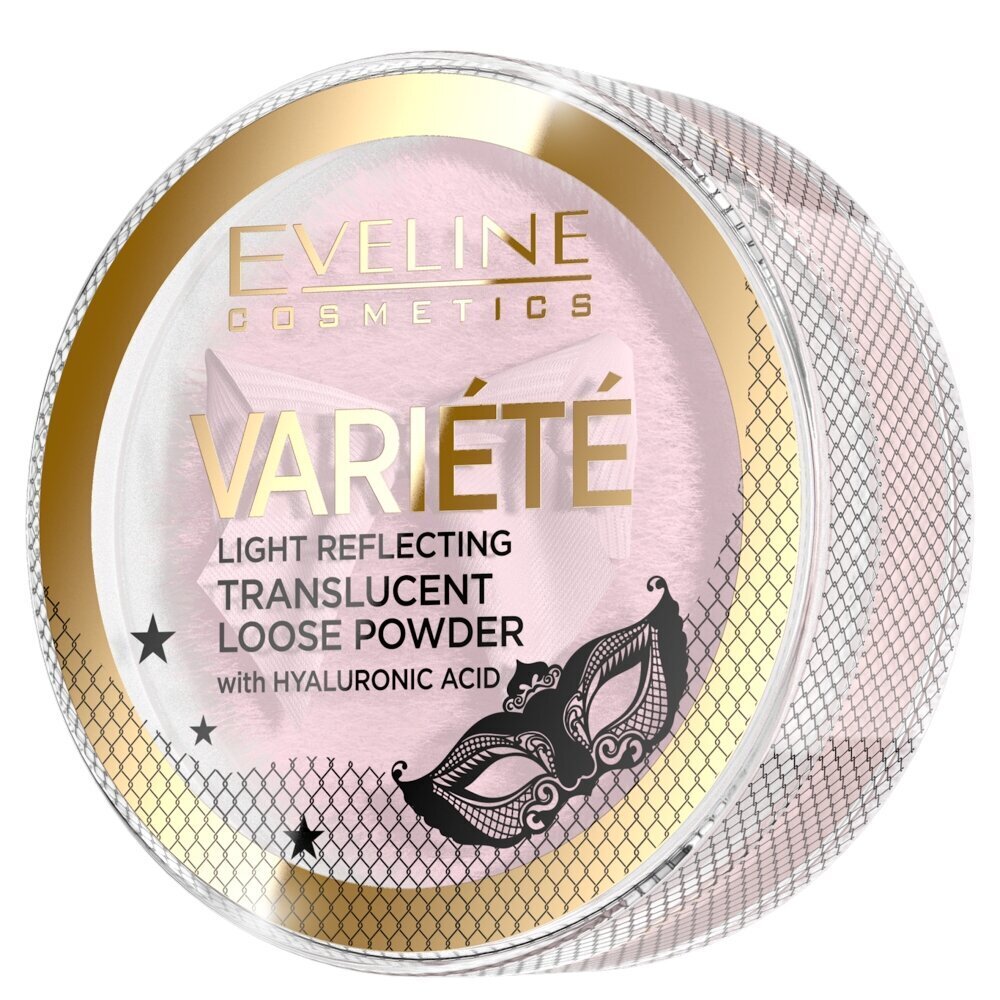 Šķidrais pūderis Eveline Variete Light Reflecting Translucent Loose Powder, 6 g cena un informācija | Grima bāzes, tonālie krēmi, pūderi | 220.lv