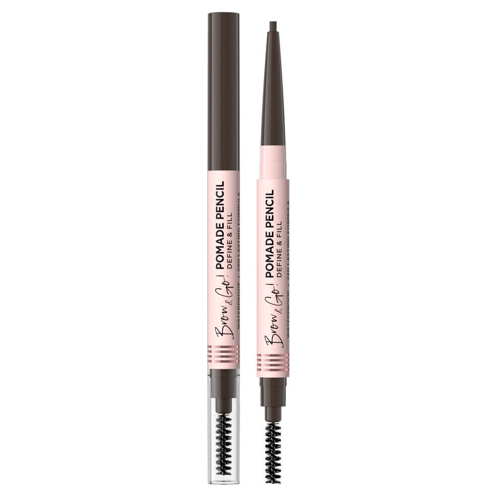 Uzacu zīmulis Eveline Brow & Go Pomade Pencil Dark Brown, 1 gab. cena un informācija | Uzacu krāsas, zīmuļi | 220.lv