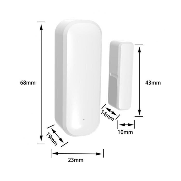 Viedais bezvadu durvju sensors Feelspot FS-DS03W WiFi, Tuya цена и информация | Meteostacijas, āra termometri | 220.lv