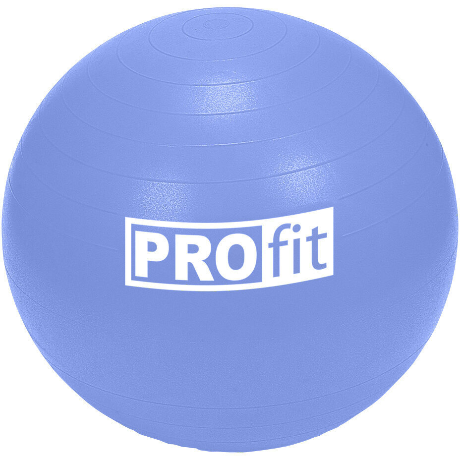 Vingrošanas bumba Profit, 75 cm, zila cena un informācija | Vingrošanas bumbas | 220.lv