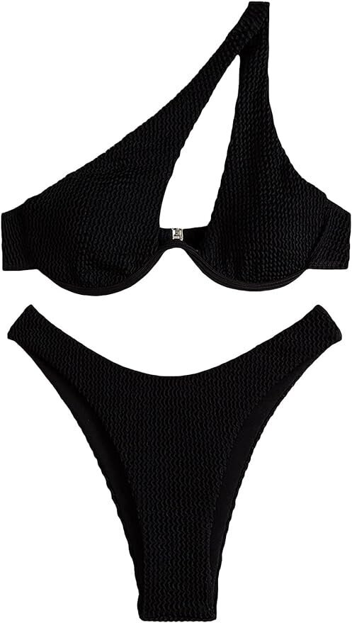 Viena pleca bikini sievietēm Gorglitter, melns цена и информация | Peldkostīmi | 220.lv