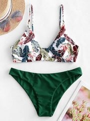 Bikini sievietēm Zaful, zaļš/dažādu krāsu cena un informācija | Peldkostīmi | 220.lv