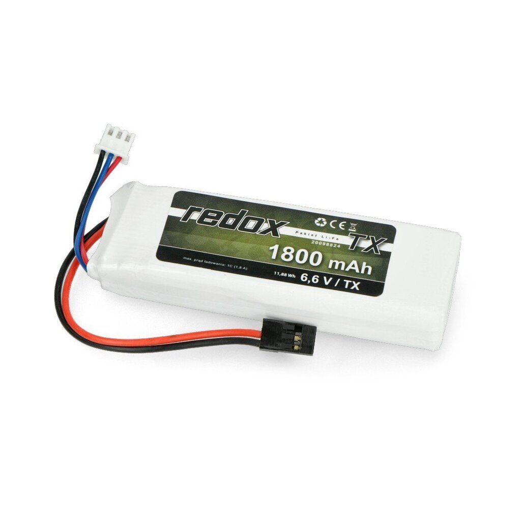 Li-Fe Redox 1800mAh 2S 6.6V JR цена и информация | Akumulatori | 220.lv