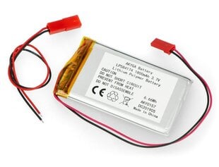 Аккумулятор Akyga AN-15631 Li-Pol 1800мАч 1S 3,7V JST-BEC цена и информация | Аккумуляторы | 220.lv