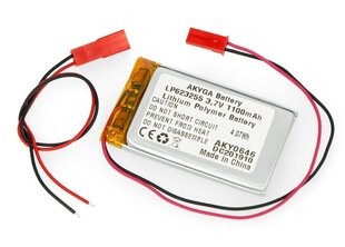 Akyga Li-Pol 1100mAh 1S 3.7V cena un informācija | Akumulatori | 220.lv