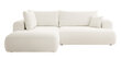 Kreisās puses stūra dīvāns Selsey Ovo L, balts cena un informācija | Stūra dīvāni | 220.lv