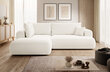 Kreisās puses stūra dīvāns Selsey Ovo L, balts cena un informācija | Stūra dīvāni | 220.lv