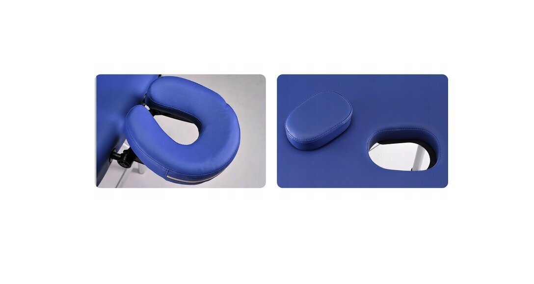 Saliekamais masāžas galds Aveno Life, 185x60cm, zils cena un informācija | Masāžas piederumi | 220.lv