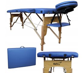 Складной массажный стол Atlas Sport, 211x60 см, синий цена и информация | Аксессуары для массажа | 220.lv