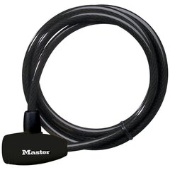 Velosipēdu slēdzene Master Lock 8154EURDPF 1800x10 mm, melna cena un informācija | Velo slēdzenes | 220.lv