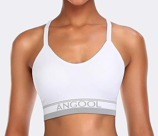 Sporta krūšturis sievietēm Angool, balts cena un informācija | Sporta apģērbs sievietēm | 220.lv