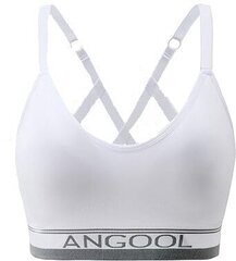 Sporta krūšturis sievietēm Angool, balts cena un informācija | Sporta apģērbs sievietēm | 220.lv