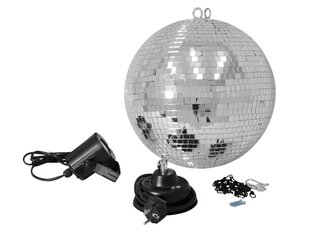 Зеркальный шар EUROLITE 30 см со светодиодной подсветкой цена и информация | Праздничные декорации | 220.lv