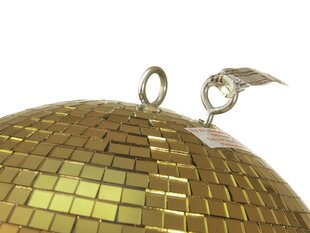 Зеркальный шар Eurolite, 30см, золотой цена и информация | Праздничные декорации | 220.lv