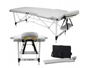 Saliekamais masāžas galds I-Coucou A2, 185x60cm, balts cena un informācija | Masāžas piederumi | 220.lv
