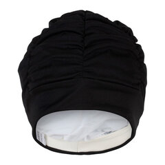 Ladies fabric swimcap FASHY SWIM 3403 20 black  with plastic lining and soft headband цена и информация | Шапочки для плавания | 220.lv