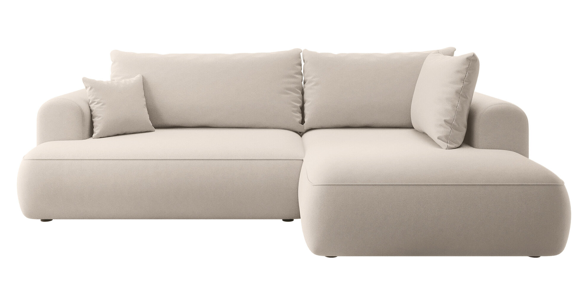 Labās puses stūra dīvāns Selsey Ovo L, smilškrāsas цена и информация | Stūra dīvāni | 220.lv