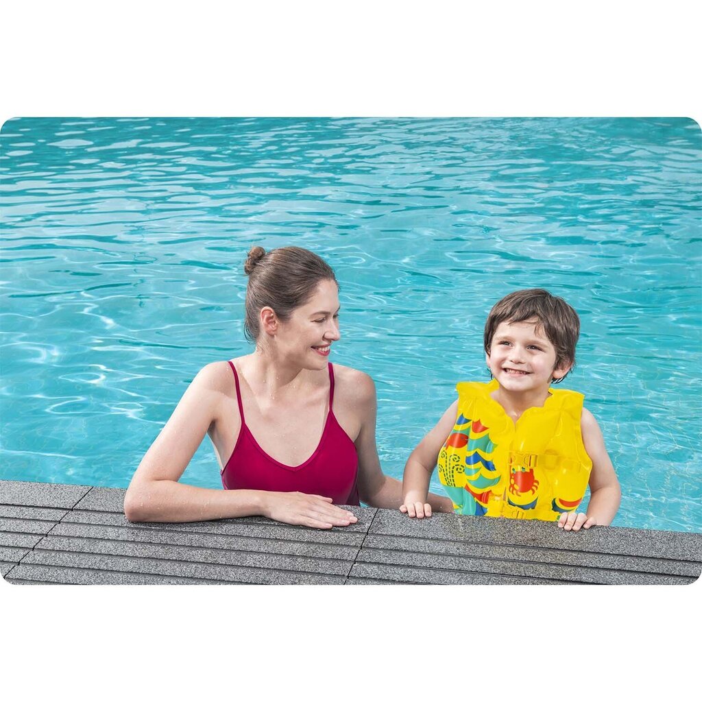 Piepūšamā peldveste bērniem Bestway, 41 x 30 cm, dzeltena cena un informācija | Peldvestes, peldēšanas piedurknes | 220.lv