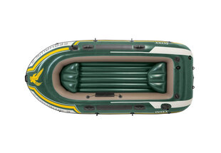 Piepūšamā laiva Intex Seahawk 3, zaļa, 360 kg cena un informācija | Laivas un kajaki | 220.lv