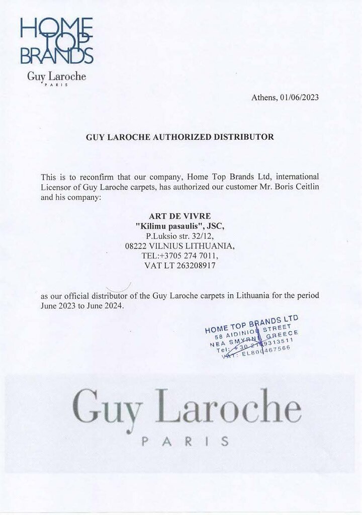 Guy Laroche paklājs Parade Natural 250x300 cm cena un informācija | Paklāji | 220.lv
