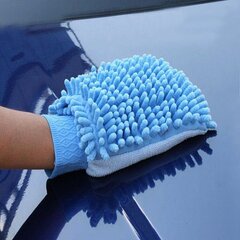 Automašīnu mazgāšanas mikrošķiedras cimds - zils цена и информация | Для чистки, салфетки | 220.lv