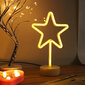 Dekoratīvā vadītā neona lampa, zvaigzne cena un informācija | Svētku dekorācijas | 220.lv