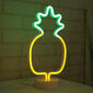 Dekoratīvā LED neona lampas ananāsi cena un informācija | Svētku dekorācijas | 220.lv