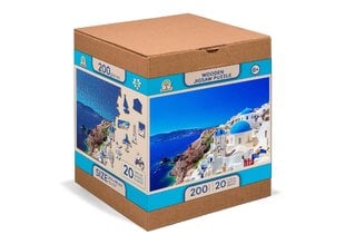 Koka puzle Santorini, Greece, 200 d. cena un informācija | Puzles, 3D puzles | 220.lv