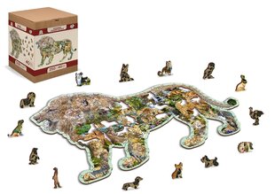 Деревянный пазл-головоломка с уникальными элементами для детей и взрослых  "Lion Roar" Wooden Puzzle 250 pcs / Wooden.city цена и информация | Пазлы | 220.lv