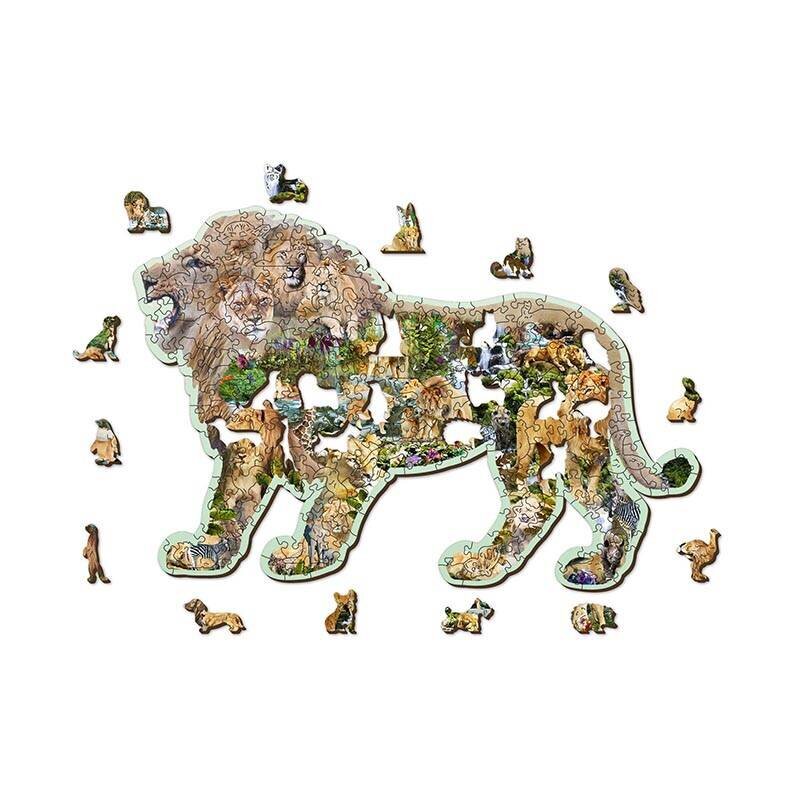 Koka puzle Lion Roar, 250 d. cena un informācija | Puzles, 3D puzles | 220.lv