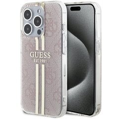 Guess GUHCP14XH4PSEGP iPhone 14 Pro Max 6.7" różowy|pink hardcase IML 4G Gold Stripe цена и информация | Чехлы для телефонов | 220.lv