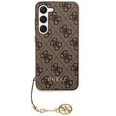 Guess GUHCS24MGF4GBR S24+ S926 brązowy|brown hardcase 4G Charms Collection цена и информация | Чехлы для телефонов | 220.lv