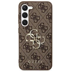 Guess GUHCS24S4GMGBR S24 S921 brązowy|brown hardcase 4G Big Metal Logo цена и информация | Чехлы для телефонов | 220.lv