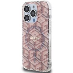 Guess GUHMP15XHGCUSTGP iPhone 15 Pro Max 6.7" różowy|pink hardcase IML GCube MagSafe цена и информация | Чехлы для телефонов | 220.lv