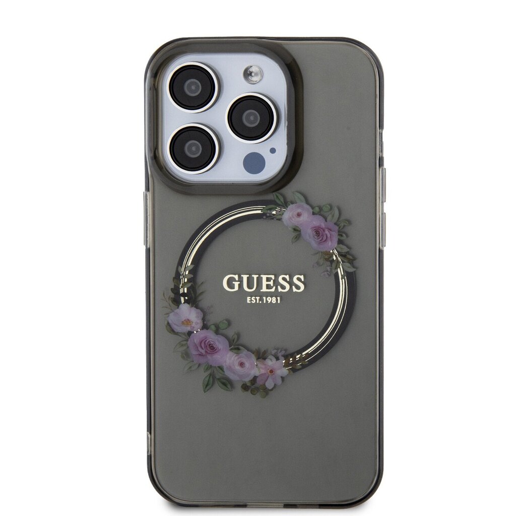 Guess TPU Flowers Ring Glossy Logo cena un informācija | Telefonu vāciņi, maciņi | 220.lv