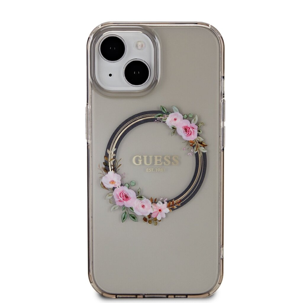 Guess TPU Flowers Ring Glossy Logo cena un informācija | Telefonu vāciņi, maciņi | 220.lv