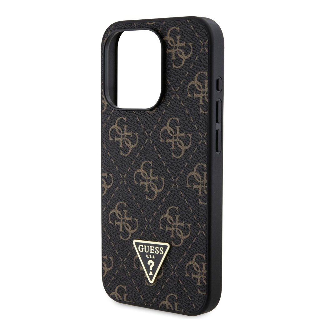 Guess PU Leather 4G Triangle Metal Logo Case cena un informācija | Telefonu vāciņi, maciņi | 220.lv