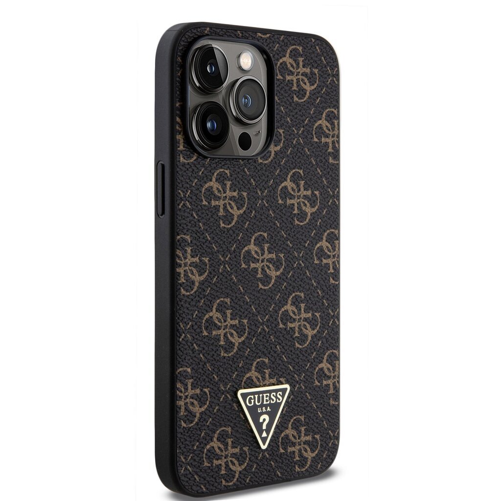 Guess PU Leather 4G Triangle Metal Logo Case цена и информация | Telefonu vāciņi, maciņi | 220.lv