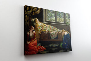 Reprodukcija Guļošā skaistule, 1921, John Collier cena un informācija | Gleznas | 220.lv