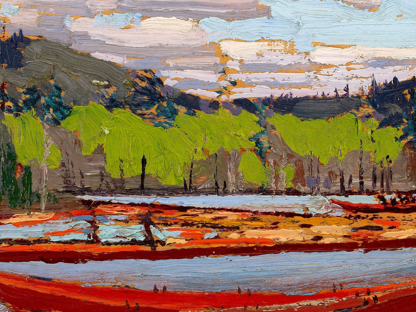 Reprodukcija Laivas, 1916, Tom Thomson cena un informācija | Gleznas | 220.lv