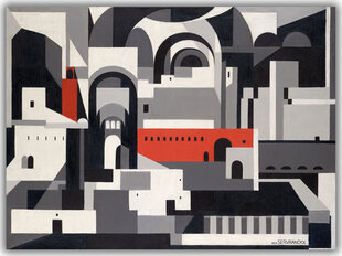 Reprodukcija Pilsēta, 1922, Victor Servranckx cena un informācija | Gleznas | 220.lv