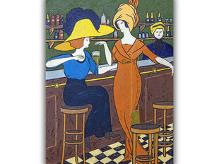 Reprodukcija Sievietes kafejnīcā, 1910, Georges Gaudion cena un informācija | Gleznas | 220.lv