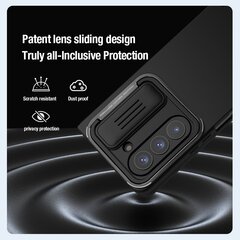 Nillkin CamShield Silky Silicone Case (Bracket Version) for Samsung Galaxy Z Fold 5 Black цена и информация | Чехлы для телефонов | 220.lv