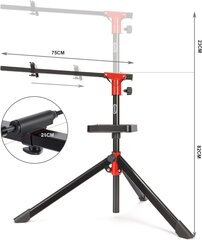 Regulējams MTB velosipēda stiprinājuma statīvs, melns цена и информация | Инструменты, средства ухода для велосипеда | 220.lv