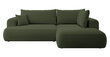 Labās puses stūra dīvāns Selsey Ovo L, zaļš cena un informācija | Stūra dīvāni | 220.lv