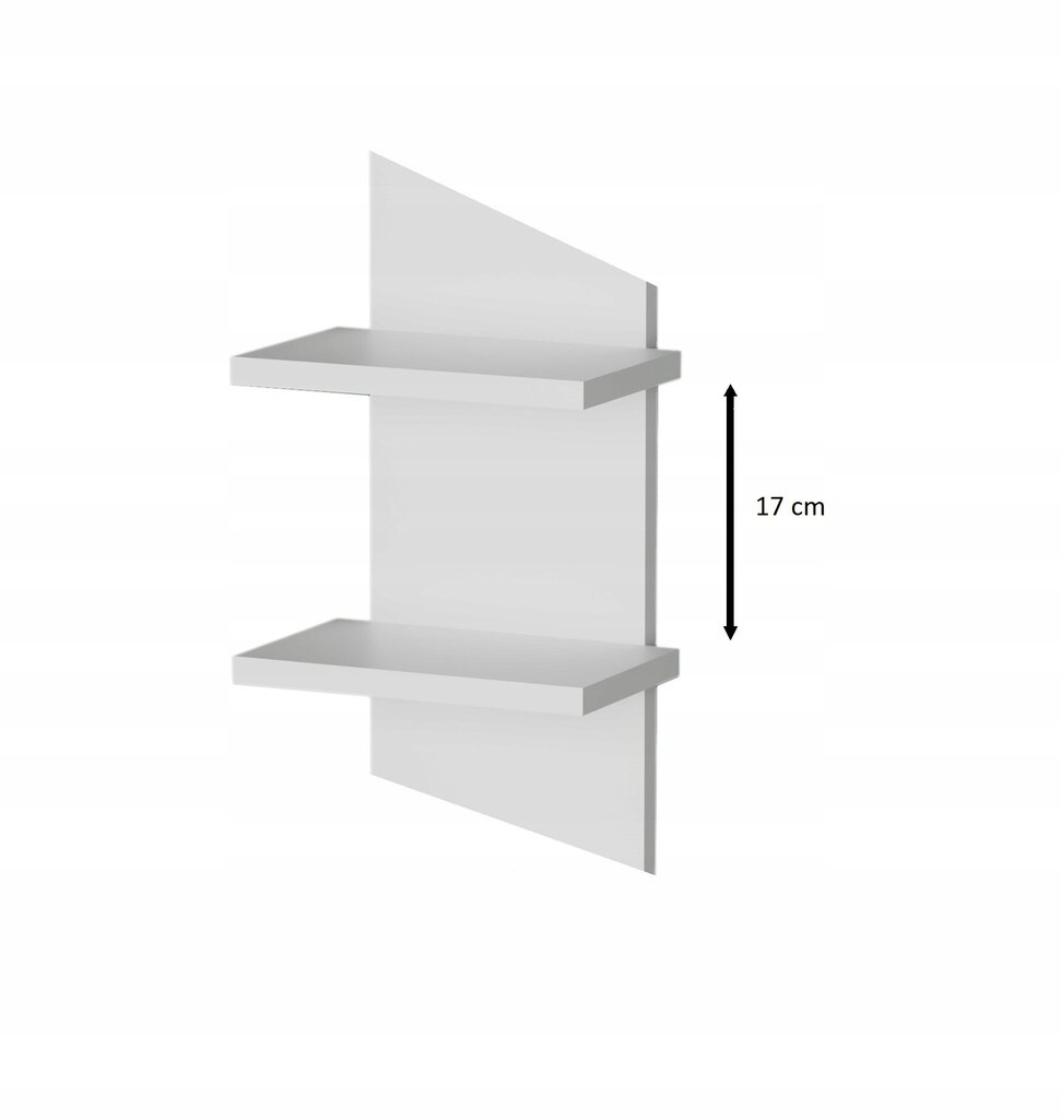 Sienas plaukts Marand, 100x25 cm, balts cena un informācija | Plaukti | 220.lv