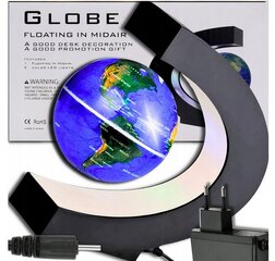 Levitējošais globuss ar LED cena un informācija | Galda lampas | 220.lv