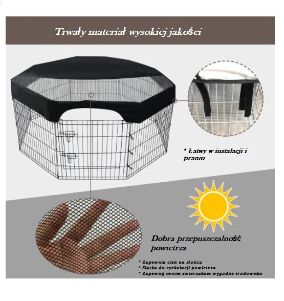 Būra pārvalks aizsardzībai no saules, 81 cm, melns цена и информация | Transportēšanas būri, somas | 220.lv